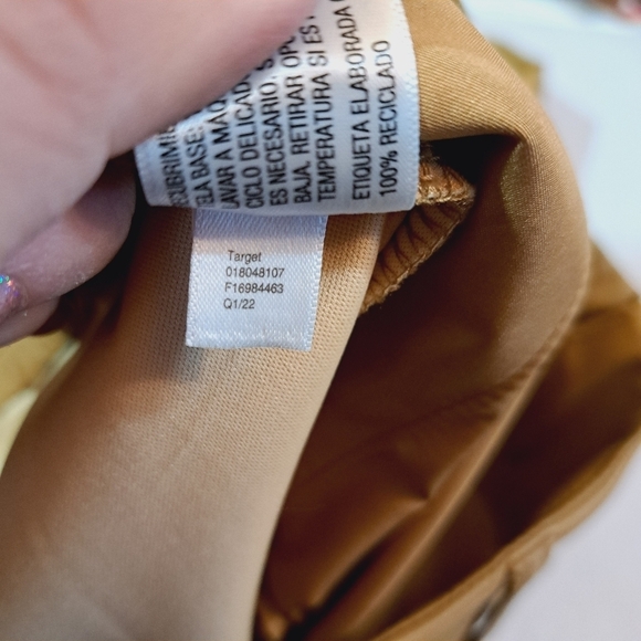 A New Day Faux Leather Carmel .Straight Leg Pants New Size 8 - Picture 5 of 11